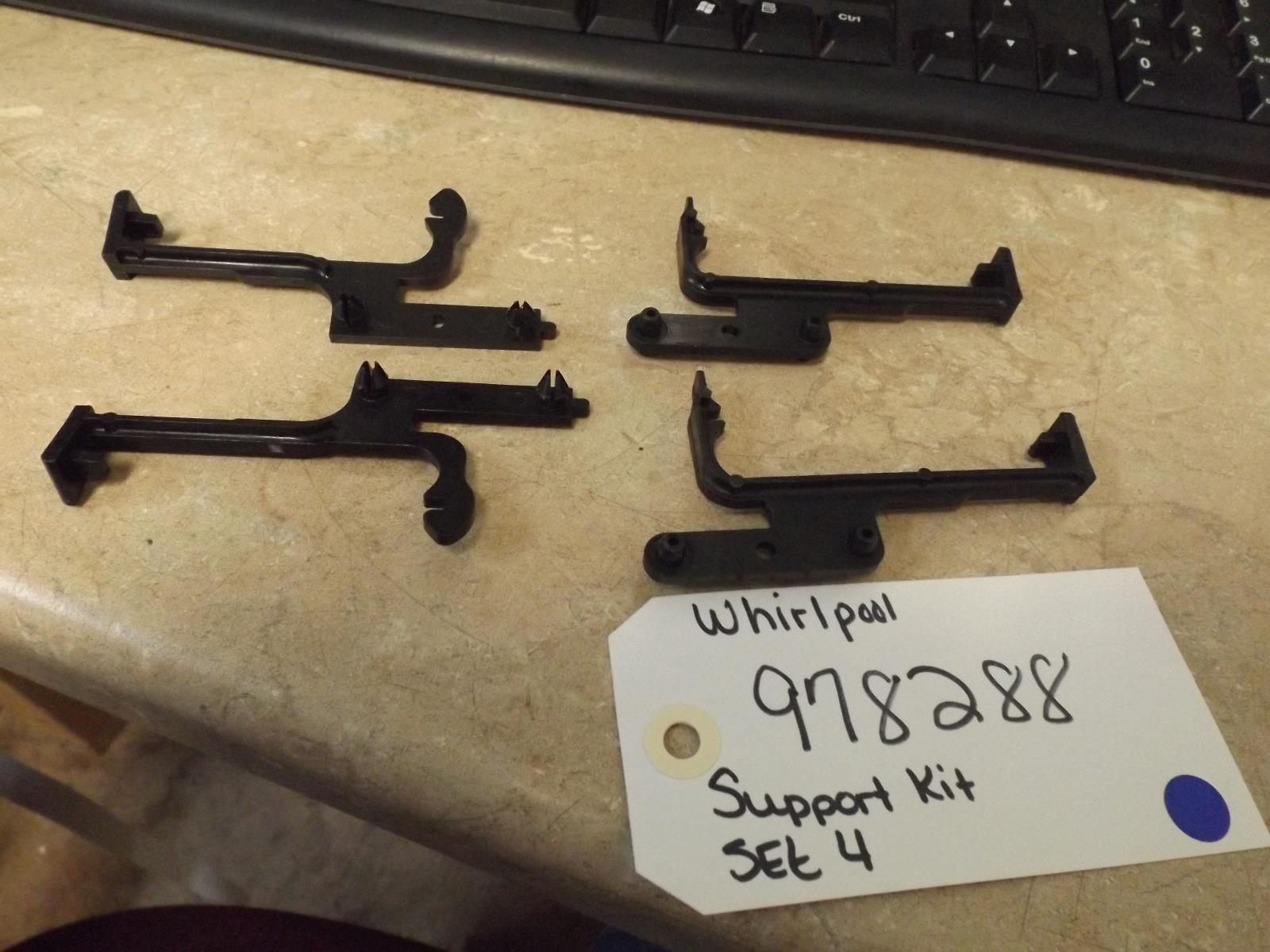 WHIRLPOOL REFRIGERATOR 978288 SUPPORT KIT SET OF 4 (NEW) WHIRLPOOL REFRIGERATOR 978288 SUPPORT KIT SET OF 4 (NEW)